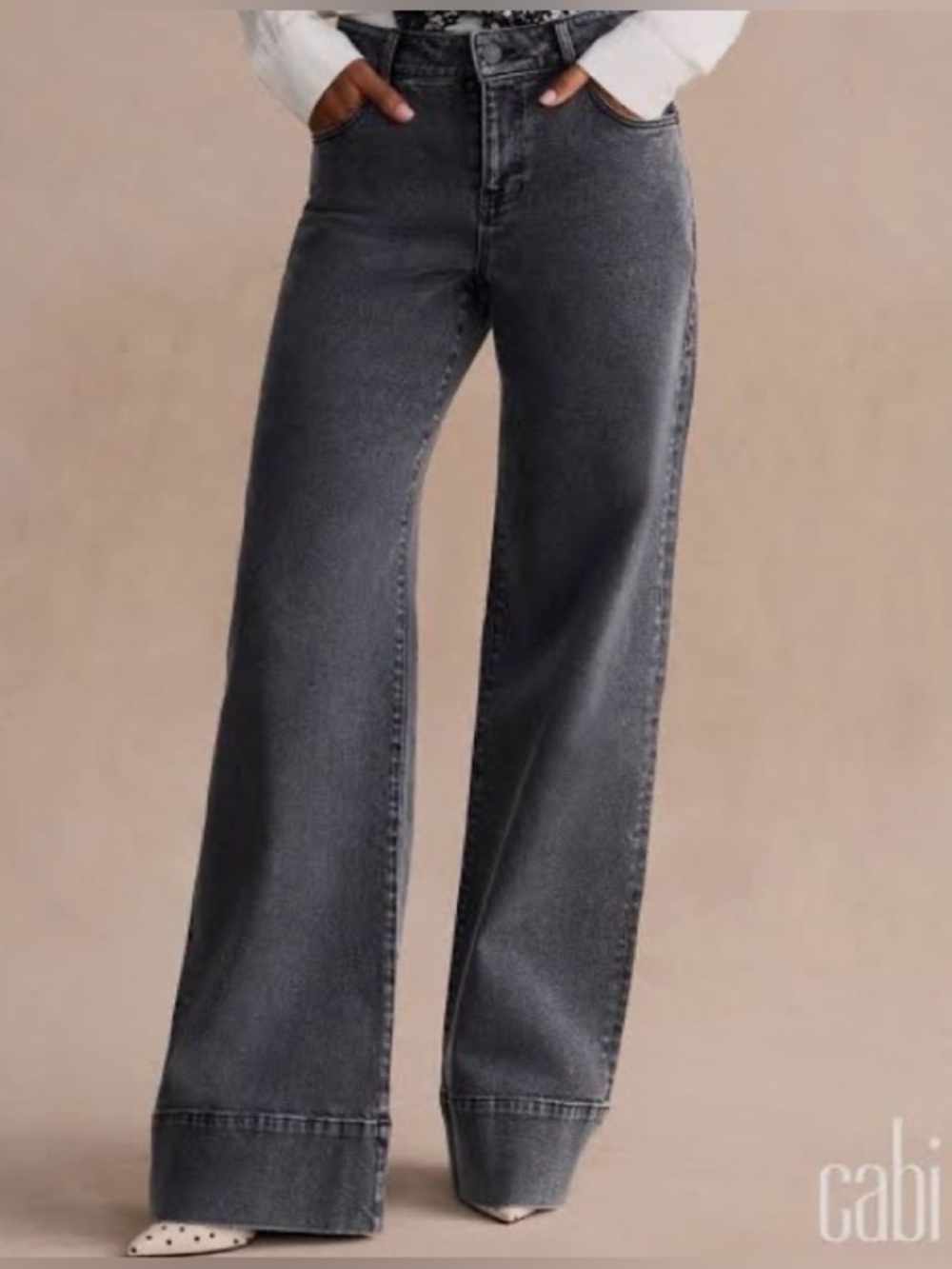 Cabi Lennox Jean Wide Leg
Black Wash Jeans Tall